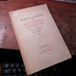Apologie De Socrate Traduite Du Grec De Platon Trad Boutang