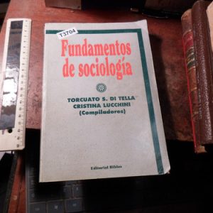 Fundamentos De Sociología Torcuato Di Tella T3704