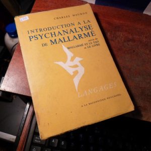 Introduction A La Psychanalyse De Mallarme Mauron, Charles
