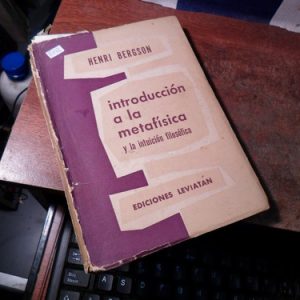 Introducción A La Metafísica Bergson (r152