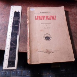Almafuerte  Lamentaciones  Claudio García, Editor, Montevide