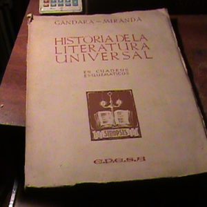 Gandara Miranda His.de La Lit. Univ En Cuadros Esquematicos