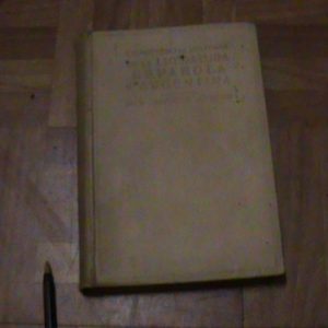 Historia De La Literaturoa Argentina Y Española (art