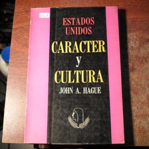 Estados Unidos Caracter Y Cultura Hague (v507