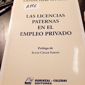 Liliana Hebe Litterio  A116  Las Licencias Paternas En El  E