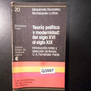 Maquiavelo Rousseau Teoria Politica Y Modernidad Q3567