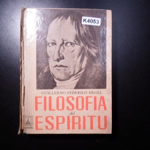 Filosofía Del Espíritu - Hegel K4053