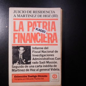 Juicio De Residencia  Martínez De La Patria Financiera K4680