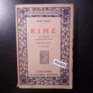 Rime Cesare Caporali R2464