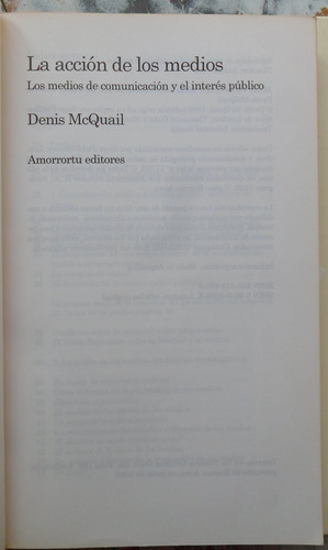 La Acción De Los Medios De Comunicación - Denis Mcquail