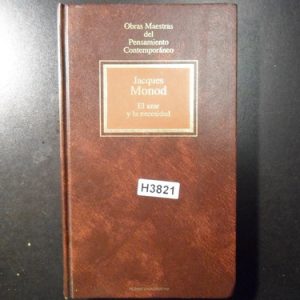 Jacques Monod El Azar Y La Necesidad H3821