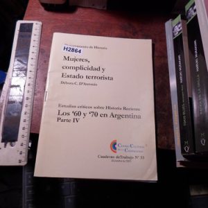 Mujeres, Complicidad Y Estado Terrorista  D'antonio (h2864