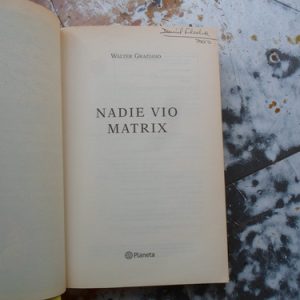 Nadie Vio Matrix Graziano Planeta