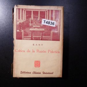 Kant. Crítica De La Razón Pura T4836