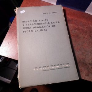 Cowes, Hugo.- Relación Tu-yo Y Trascendencia En La Obr (r608