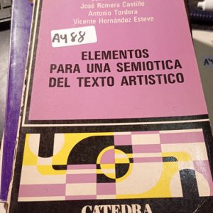 Elementos Para Una Semiotica Del Texto Artistico
