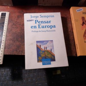 Pensar En Europa Jorge Semprun /h2651