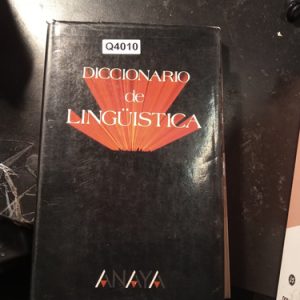 Diccionario De Linguistica