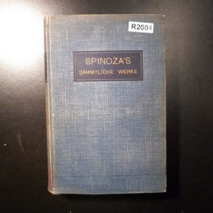 Spinoza's Sämtlich Werke R2004