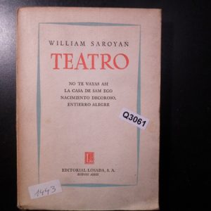 William Saroyan Teatro Q3061
