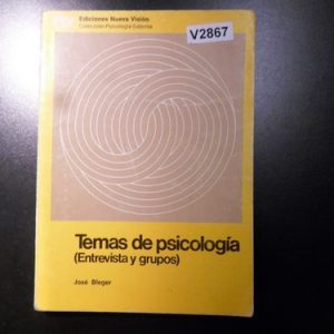 Temas De Psicologia Jose Bleger V2867