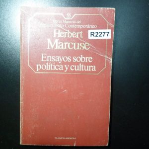 Herbert Marcuse Ensayos Sobre Política Y Cultura R2277
