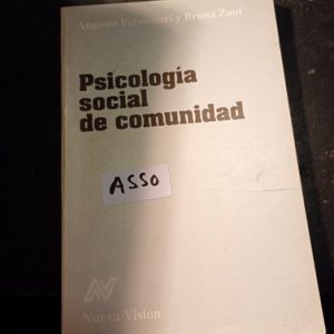 Augusto Palmonari Y Bruna Zani  Psicología Social De Comunid