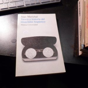 Teoría E Historia Del Ensayismo Hispánico Marichal W742