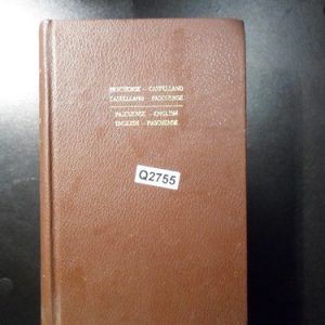 Diccionario Castellano Inglés Pascuense Q2755
