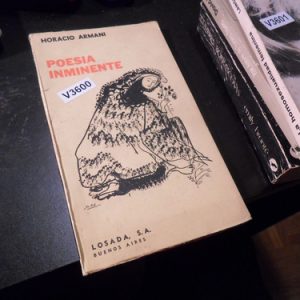Poesía Inminente, Horacio Armani, Losada V3600