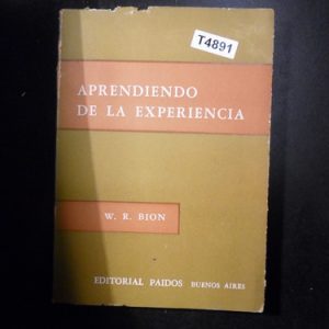 Aprendiendo De La Experiencia Del Autor Bion T4891