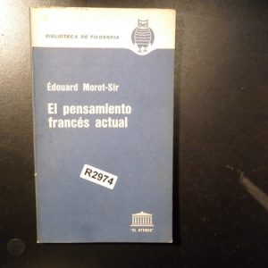 El Pensamiento Frances  Edouard Morot-sir R2974