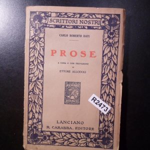 Carlos Roberto Dati Prose R2473