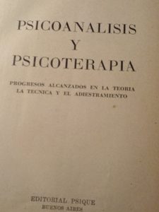 Psicoanalisis Y Psicoterapia