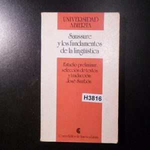 Sazbon Saussure Y Los Fundamentos De La Lingüística H3816