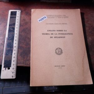 Ensayo Sobre La Teoría De La Inteligencia De Spearman (h2975