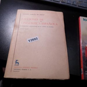 Lecciones De Linguistica Española | Garcia De Diego V2693