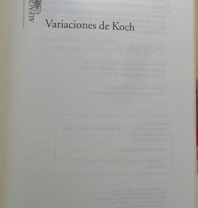 Manuel Soriano Variaciones De Koch - Alfaguara (usado)