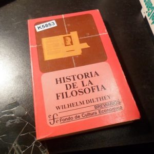 Historia De La Filosofia Dilthey