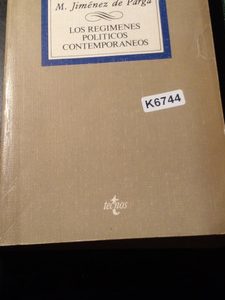 M. Jiménez De Parga Los Regimenes Politicos Contemporaneos