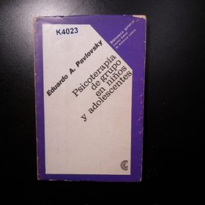 Psicoterapia De Grupo En Niños Y Adolescentes K4023