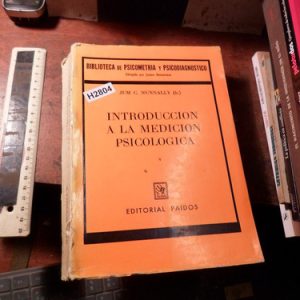 Introduccion A La Medicion Psicologica De Jum C Nunnally
