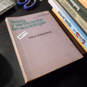 Teoría Y Verificación En Sociología Por Zetterberg  Q3773