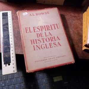 El Espíritu De La Historia Inglesa -a.l.rowse (r1655