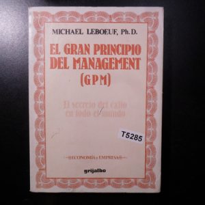 El Gran Principio Del Management Michael Leboeuf T5285