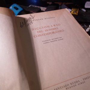 Diccionario Del Hombre Contemporaneo Bertrand Russell