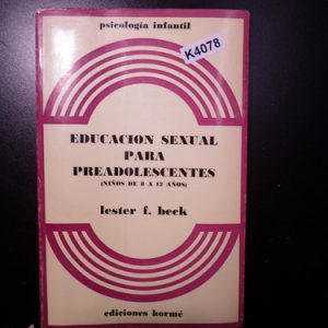 Educación Sexual Para Preadolescentes Beck K4078
