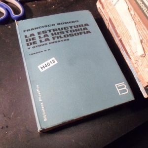 Romero / La Estructura De La Historia De La Filosofía H4018