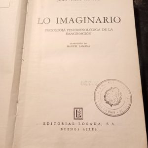 Jean Paul Sartre  Lo Imaginario