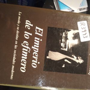 Gilles Lipovetsky   El Imperio De Lo Efímero